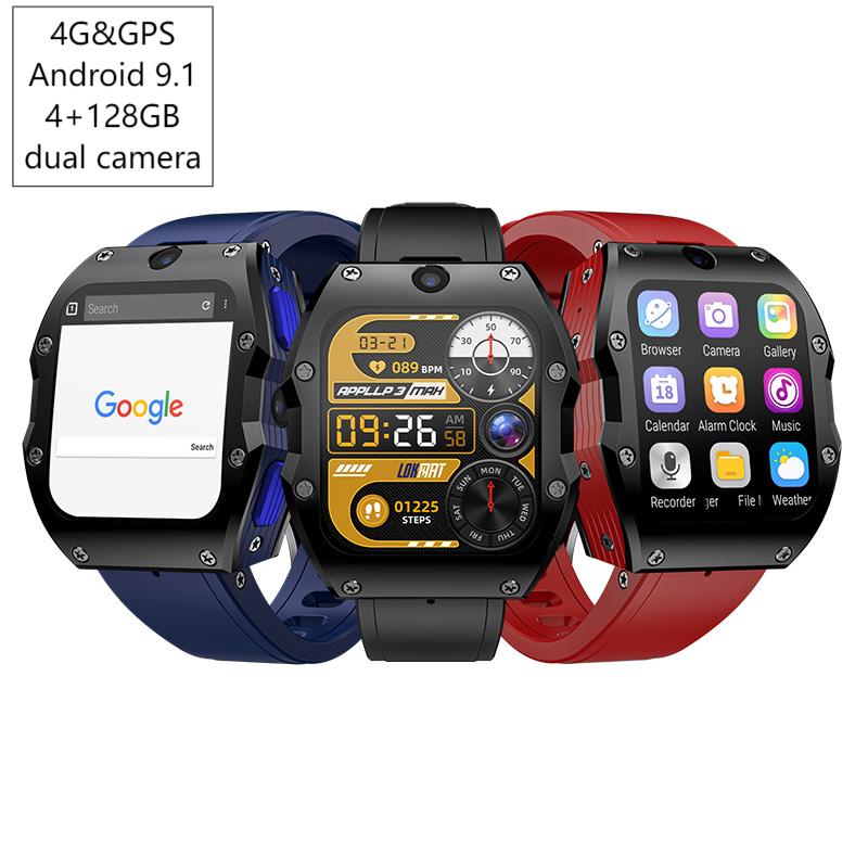 Smartwatch Watches Smart - 4G 안드로이드 스마트워치 4+128GB GPS 듀얼