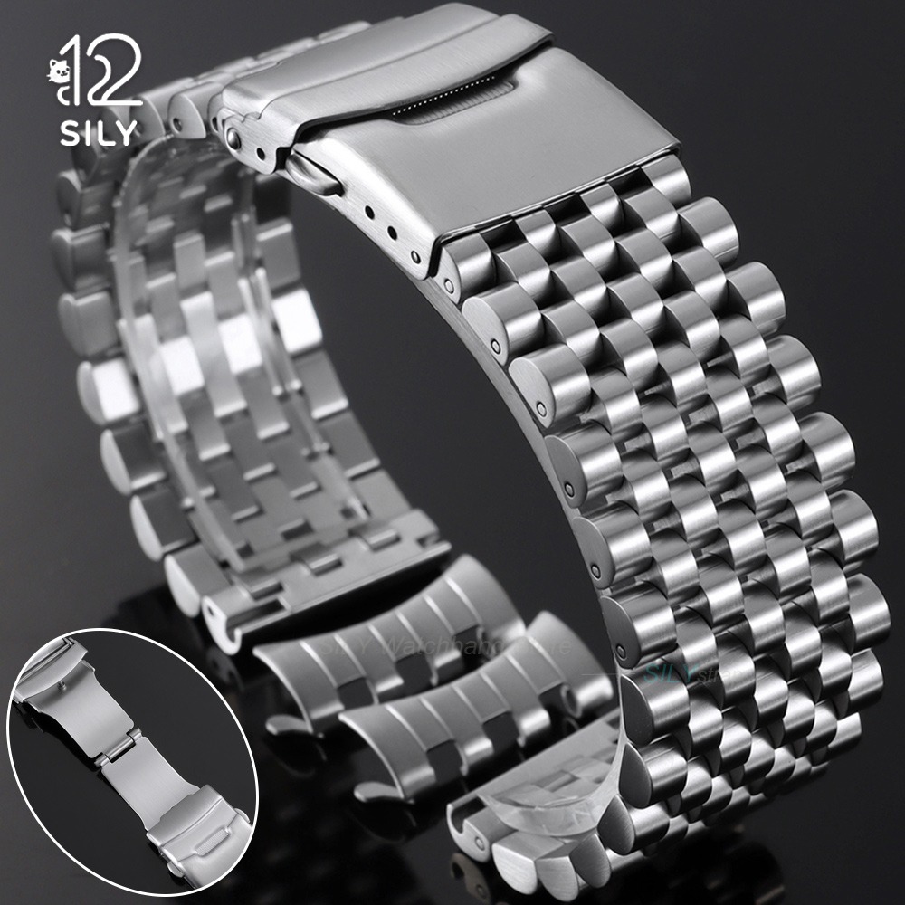 Tissot Watches Smartwatch - 20mm 22mm 접이식 걸쇠 실버 스테인레스