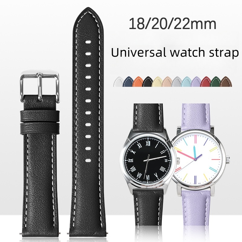 Tissot Watches Smartwatch - 18mm 20mm 22mm 범용 팔찌 가죽