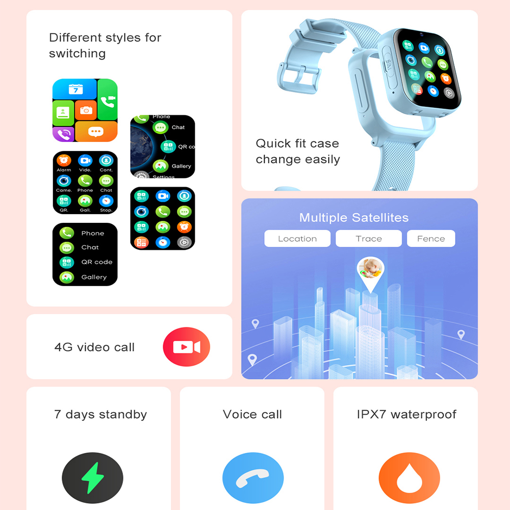스마트워치 키즈 4G GPS WIFI 영상통화 SOS  - Smartwatch Watches For Kid Boy 리뷰 및 가격