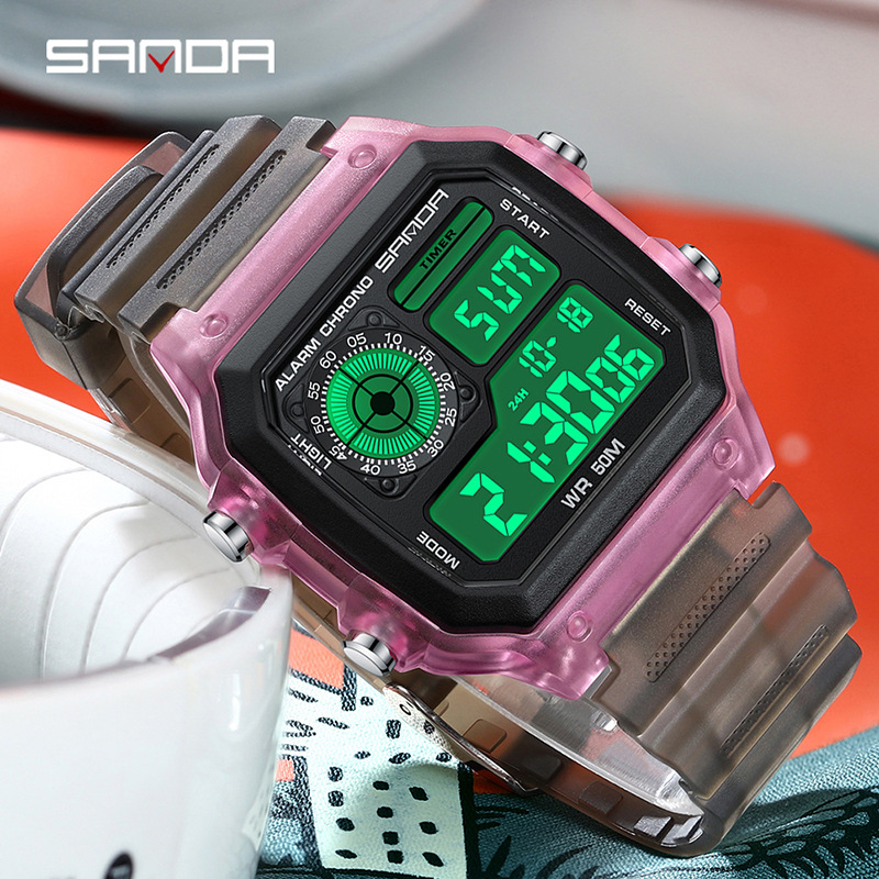 패션 산다 탑 브랜드 LED 디지털 스포츠 크로노그래프 - Ladies Fashion Watch 리뷰 및 가격