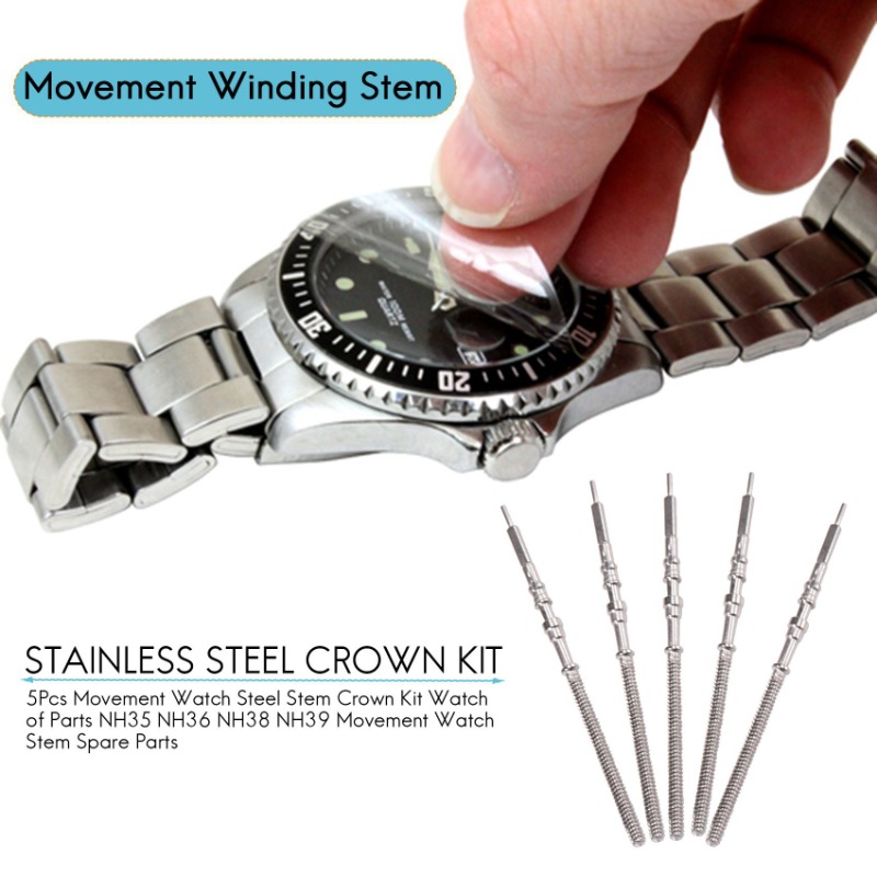 무브먼트 워치 스틸 스템 크라운 키트, 스템 부품, N - Watch Crown Stem 리뷰 및 가격