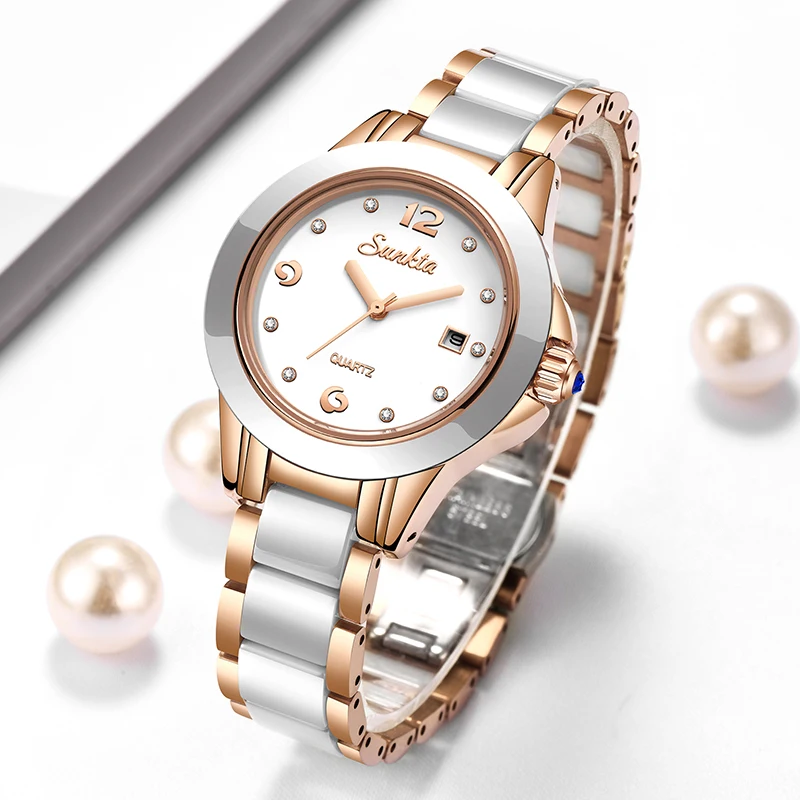 Sunkta 패션 캐주얼 쿼츠 여성 시계 우아한 럭셔리 - Ladies Fashion Watch 리뷰 및 가격