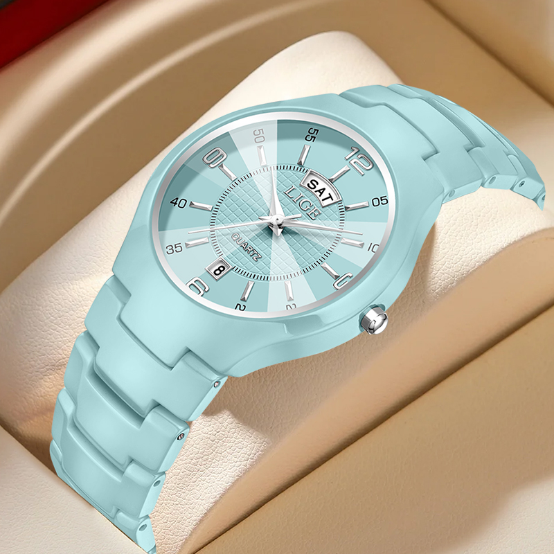 LIGE 럭셔리 우아한 쿼츠 여성 시계 패션 세라믹 작 - Ladies Fashion Watch 리뷰 및 가격