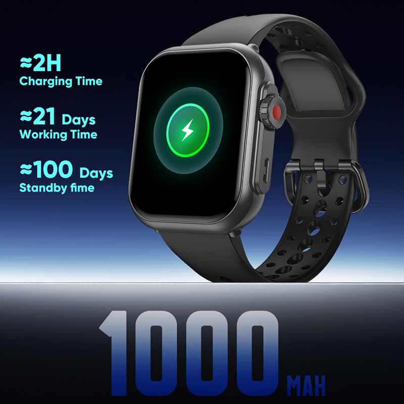 울트라 K62 1000mAh 배터리 스마트워치 남녀공용 - Smartwatch Square Watches For Men 리뷰 및 가격