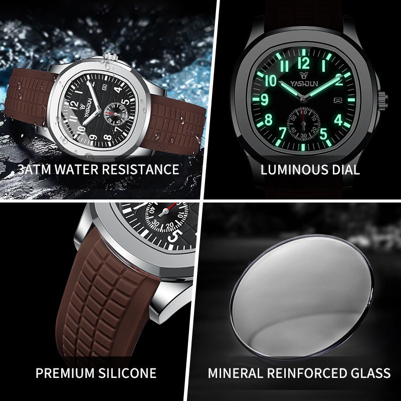 브랜드 스포츠 남성용 시계 비즈니스 방수 남성 시계 빛 - Smartwatch Square Watches For Men 리뷰 및 가격