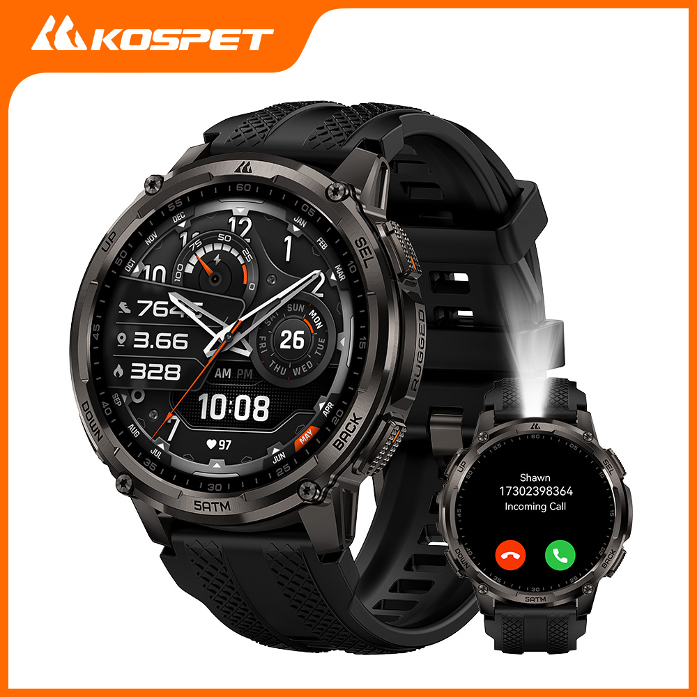 KOSPET TANK T4C 스마트워치 남성용 야외용  - Smartwatch Rugged Watches For Men 리뷰 및 가격
