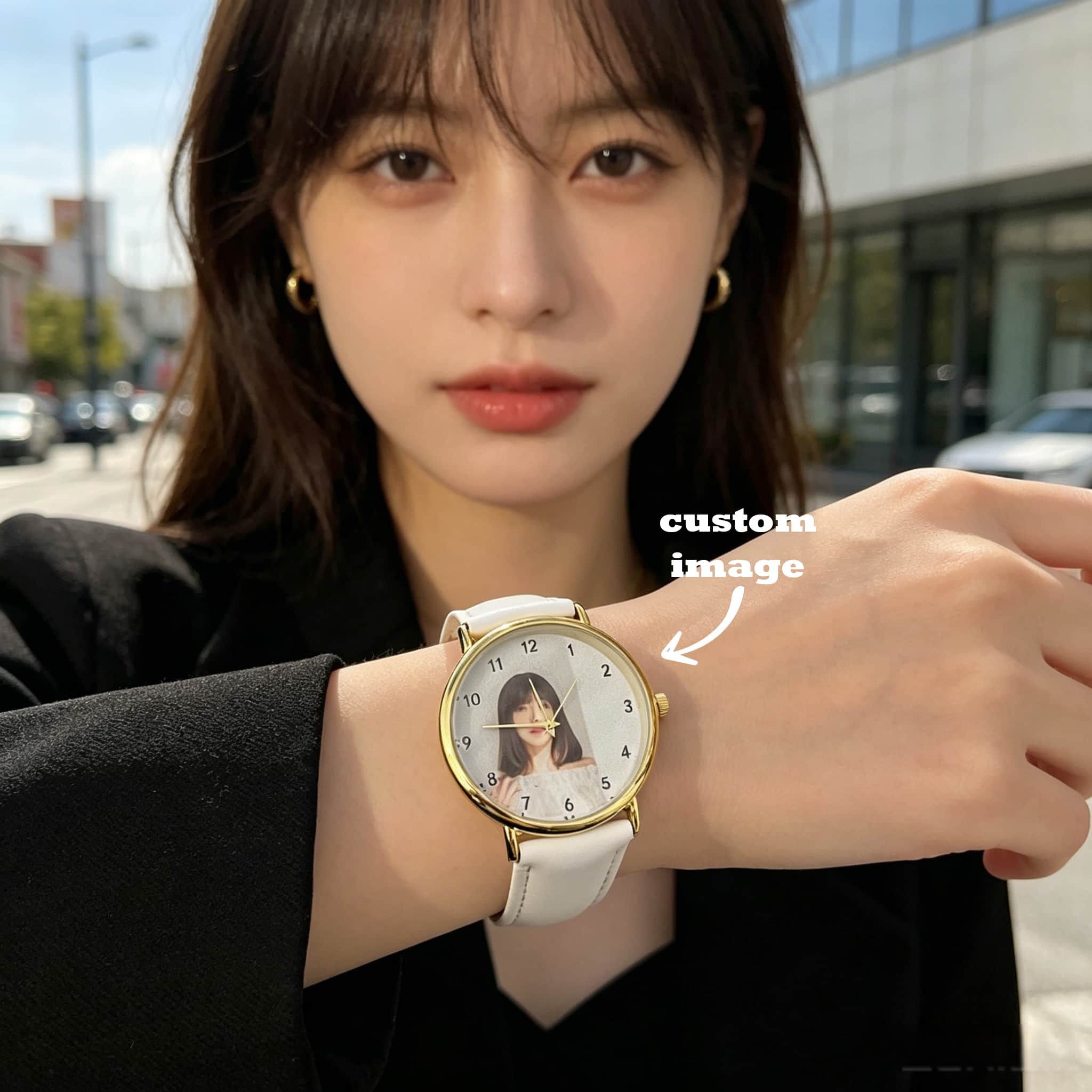 맞춤형 여성용 시계, 사진과 텍스트가 새겨진 시계줄,  - Ladies Fashion Watch 리뷰 및 가격