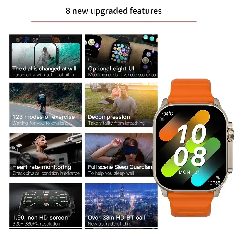 새로운 시리즈 9 워치 PK HK8 PRO MAX 스마 - Smartwatch Sports Watches For Women 리뷰 및 가격