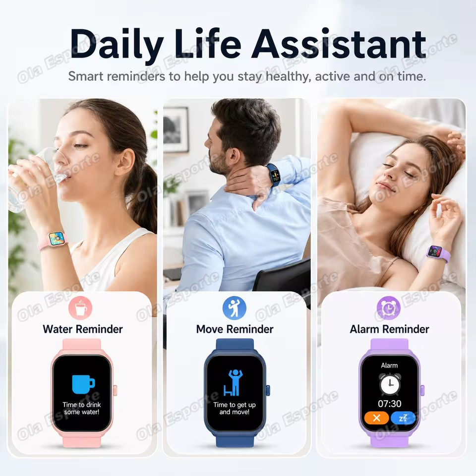 스마트 워치 플러스 남녀공용 풀 터치 스크린 스포츠 피 - Smartwatch Sports Watches For Women 리뷰 및 가격