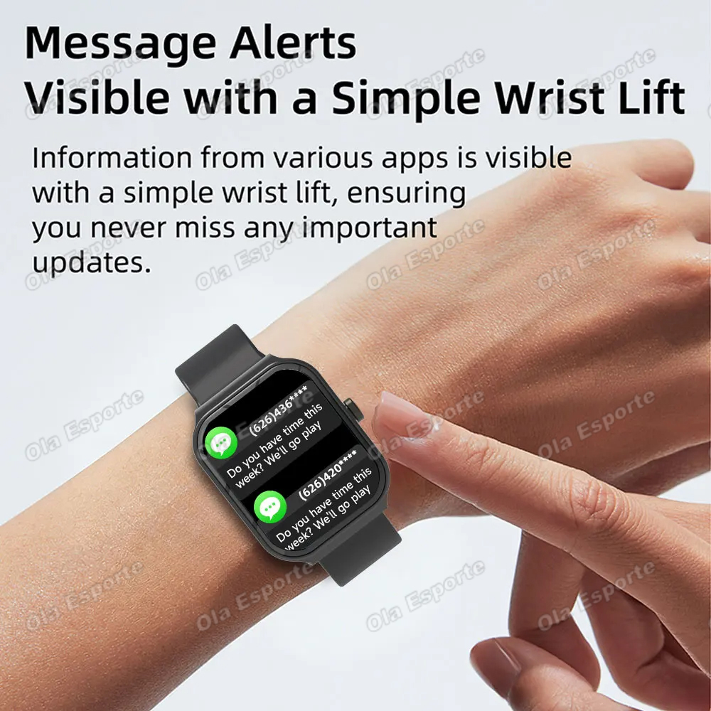 스마트 워치 플러스 남녀공용 풀 터치 스크린 스포츠 피 - Smartwatch Sports Watches For Women 리뷰 및 가격