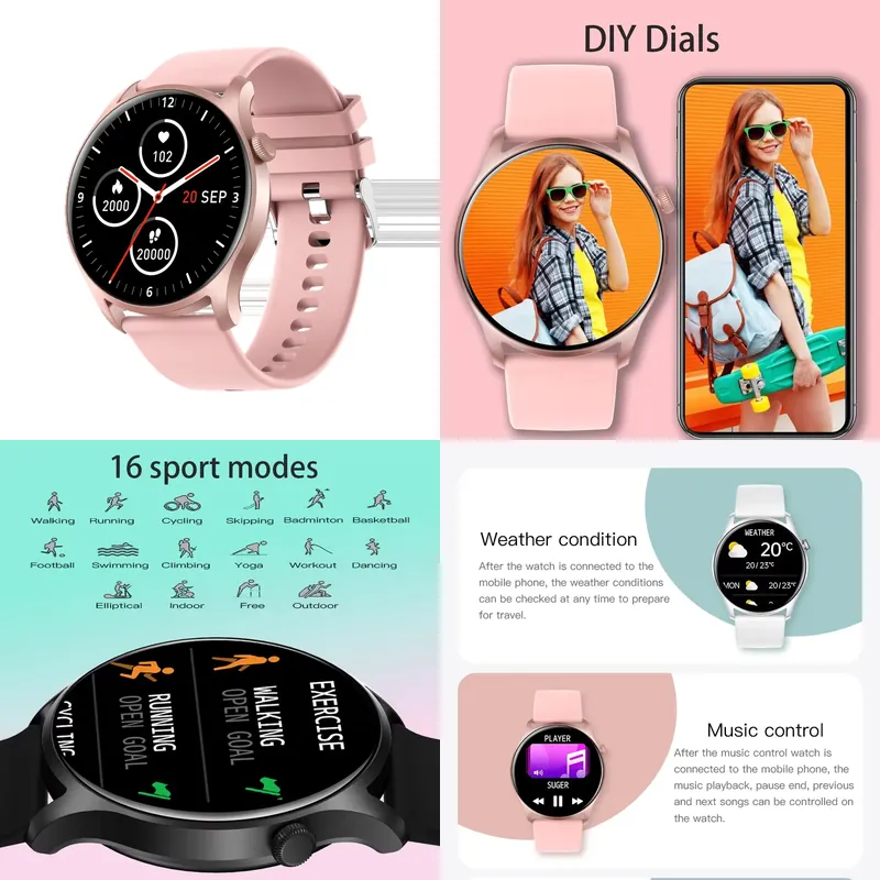 SENBONO MAX8 남성용 스마트 시계 여성용 음악 - Smartwatch Watches Smart 리뷰 및 가격