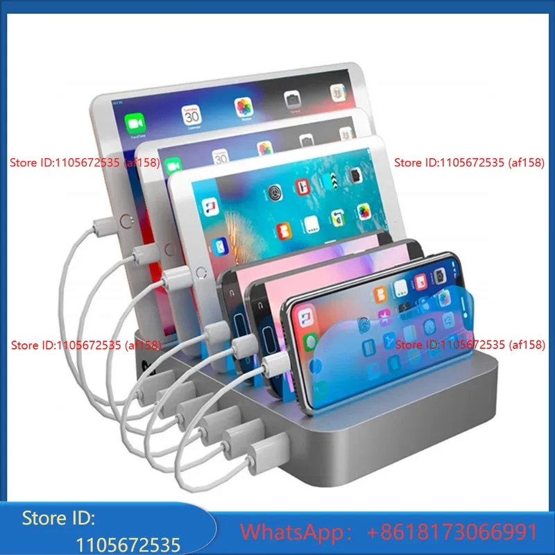 6USB 데스크탑 폰 거치대, 스마트 충전기, 6포트  - Smartwatch Watches Smart 리뷰 및 가격