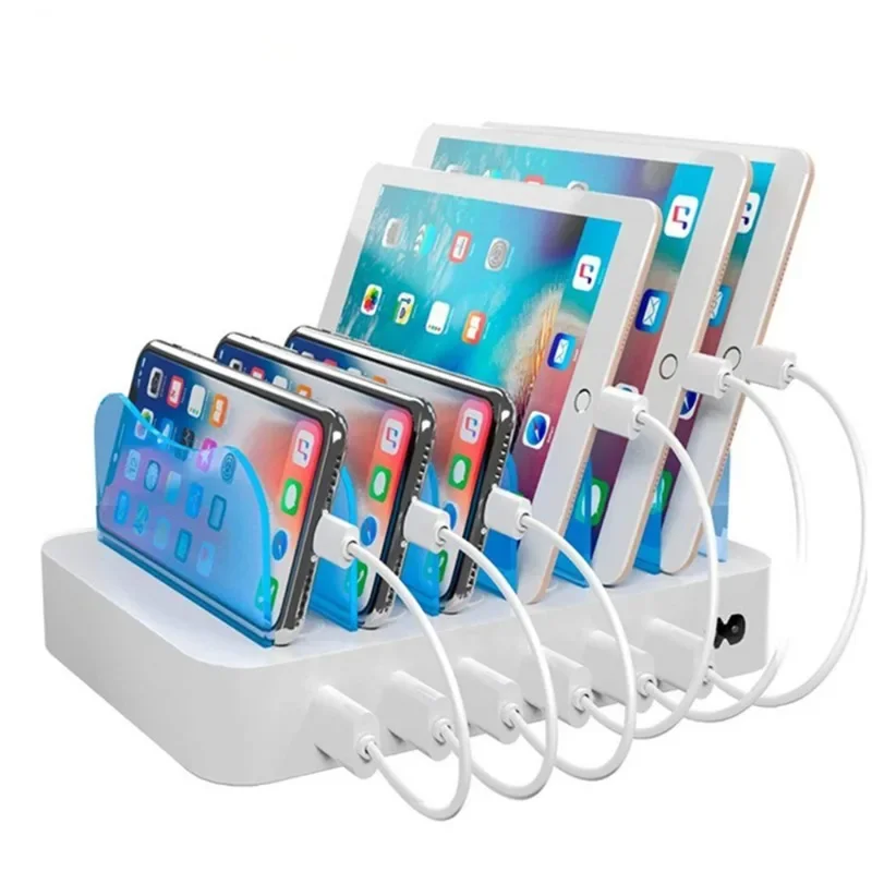 6USB 데스크탑 폰 거치대, 스마트 충전기, 6포트  - Smartwatch Watches Smart 리뷰 및 가격