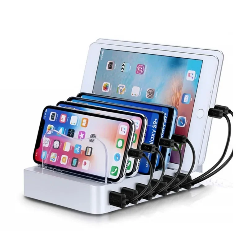 6USB 데스크탑 폰 거치대, 스마트 충전기, 6포트  - Smartwatch Watches Smart 리뷰 및 가격