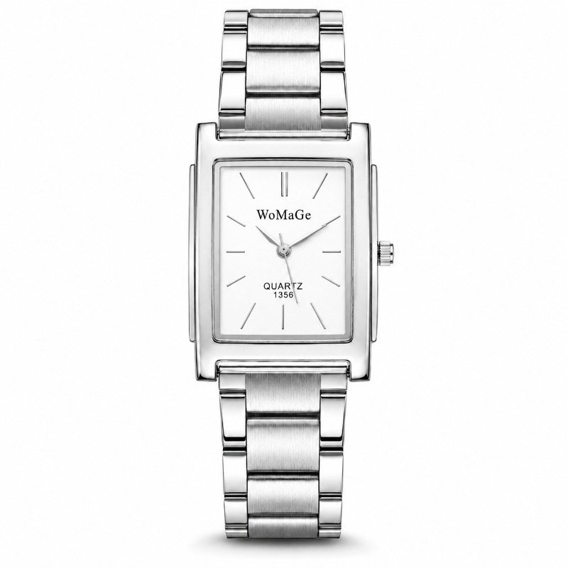 럭셔리 스테인레스 스틸 남성용 시계 패션 심플 스퀘어  - Smartwatch Square Watches For Men 리뷰 및 가격