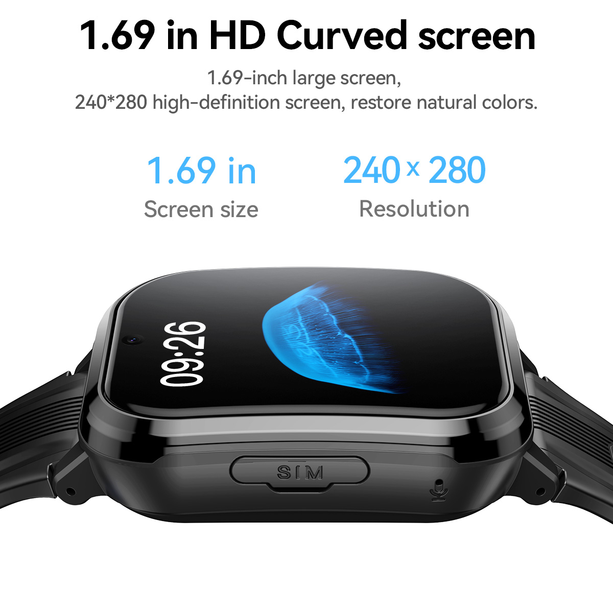 HOCO Y108 1.69인치 HD LCD 곡면 터치스 - Smartwatch Watches For Kid Boy 리뷰 및 가격