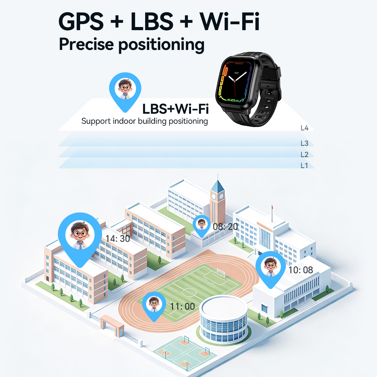 HOCO Y108 1.69인치 HD LCD 곡면 터치스 - Smartwatch Watches For Kid Boy 리뷰 및 가격